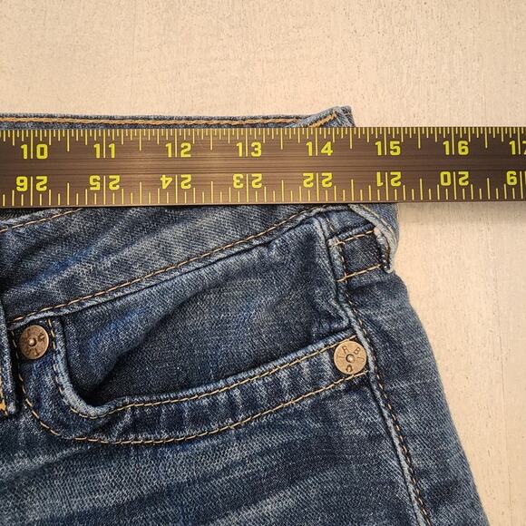True Religion Women's Denim Cut Off Jean Shorts SZ 28 Y2K - Picture 6 of 7